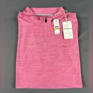 Tommy Bahama Golf Pullover Palm Coast 1/4 Zip 4XLB Dahlia Pink